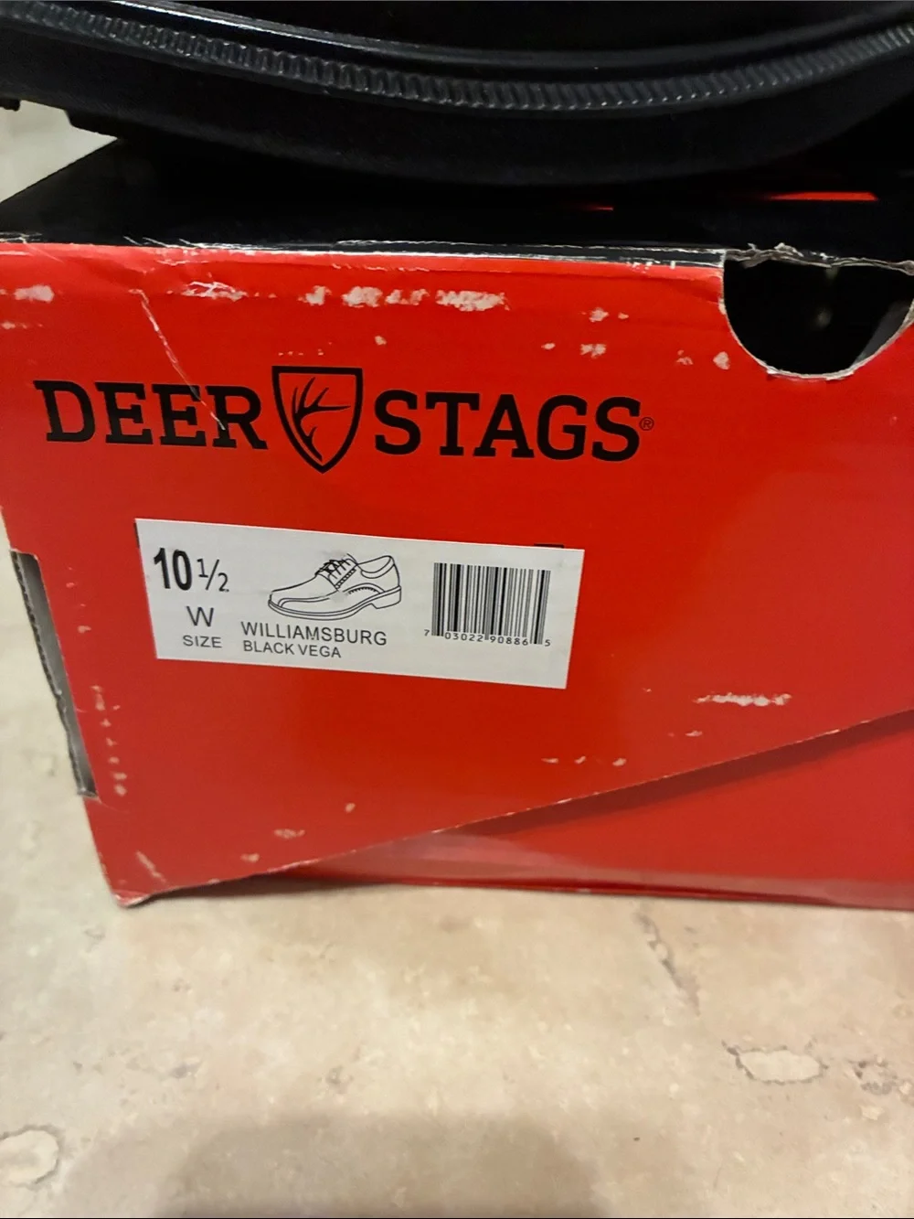 Deer Stags Black Men's “Williamsburg” Lace-Up Dress Shoes